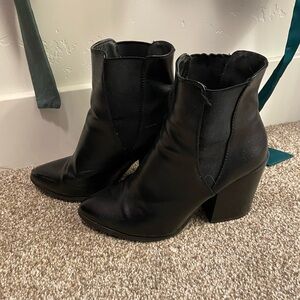 Nasty Gal Black Heeled Ankle Booties